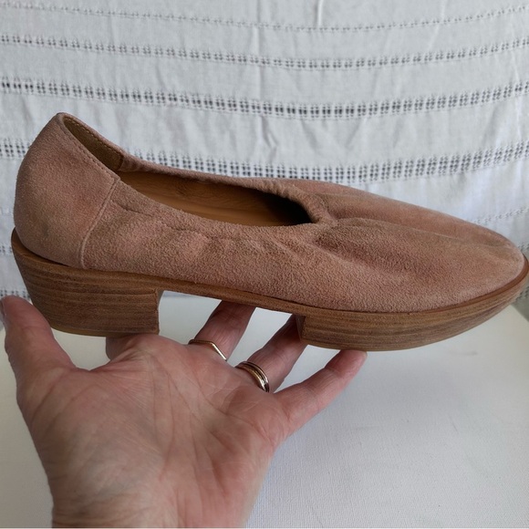 Beklina Aya Platform Fish Paste Slip On Suede Block Heel Women's Size 8 - Picture 11 of 16